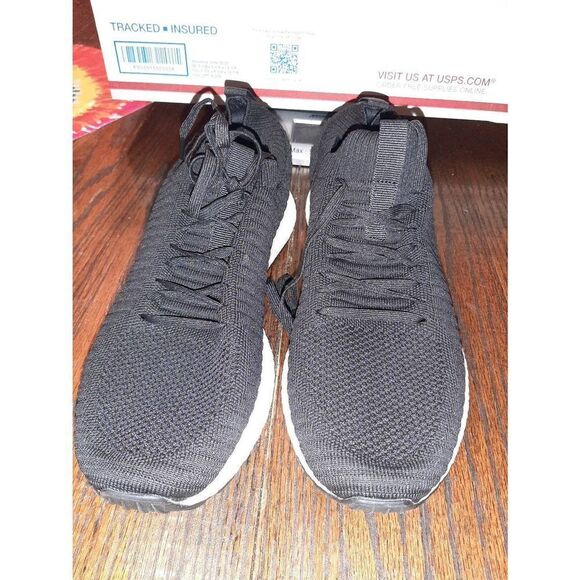 Mens 9.5 42 Affinest Black Canvas Sneakers Lightweight Breathable Casual Shoes - Picture 1 of 5